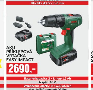 Aku příklepová vrtačka Easy Impact