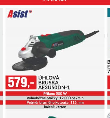 ÚHLOVÁ BRUSKA AE3U50DN-1