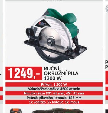 RUČNÍ OKRUŽNÍ PILA 1200 W