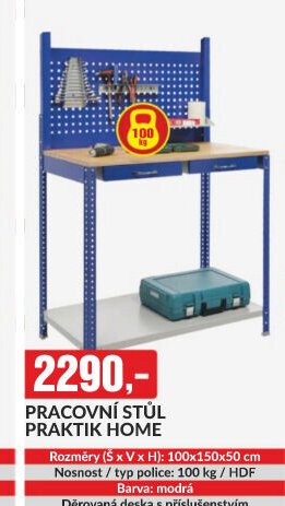 PRACOVNÍ STŮL PRAKTIK HOME