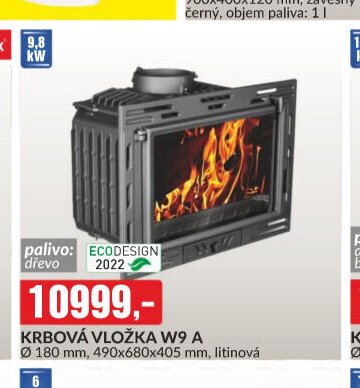 KRBOVÁ VLOŽKA W9 A