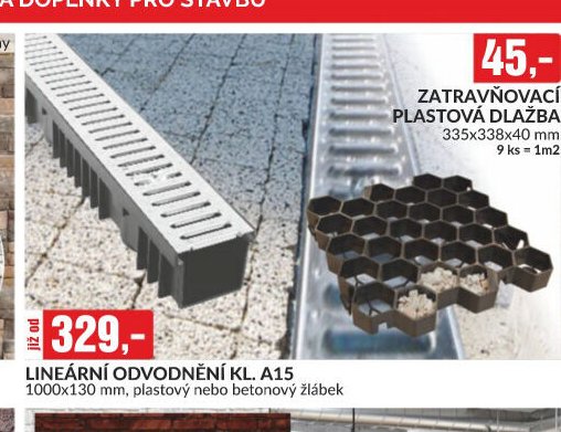 LINEÁRNÍ ODVODNĚNÍ KL. A15