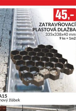 ZATRAVŇOVACÍ PLASTOVÁ DLAŽBA