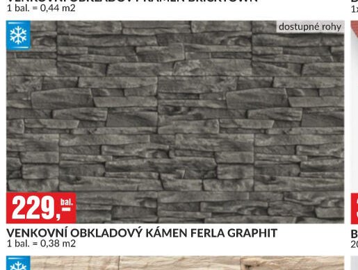 VENKOVNÍ OBKLADOVÝ KÁMEN FERLA GRAPHIT
