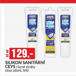 SILIKON SANITÁRNÍ CEYS různé druhy stop plísní, bílý
