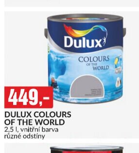 DULUX COLOURS OF THE WORLD 2,5 l, vnitřní barva různé odstíny