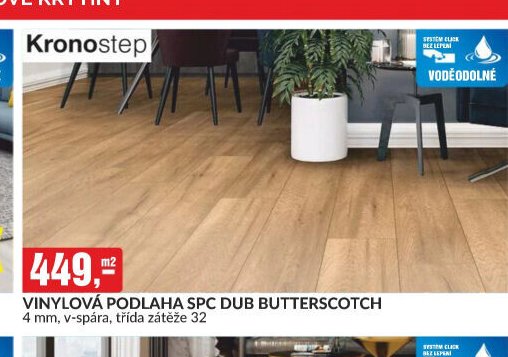 VINYLOVÁ PODLAHA SPC DUB BUTTERSCOTCH