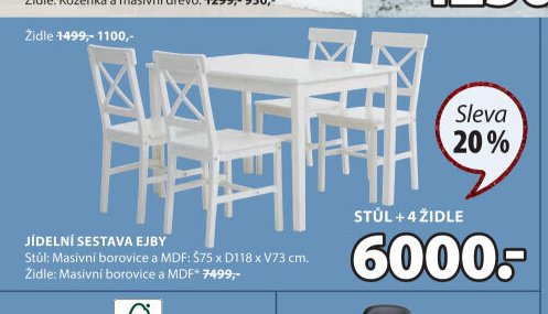 JÍDELNÍ SESTAVA EJBY