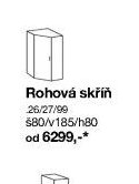 Rohová skříň