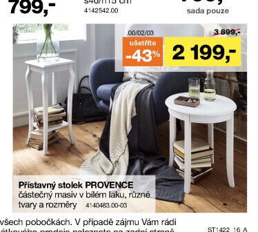 Přistavný stolek PROVENCE
