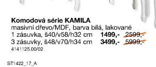 Komodová série KAMILA