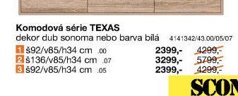 Komodová série TEXAS