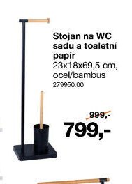 Stojan na WC sadu a toaletní papír