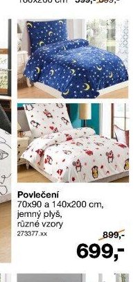 Povlečení jemný plyš
