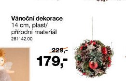 Vánoční dekorace 14 cm