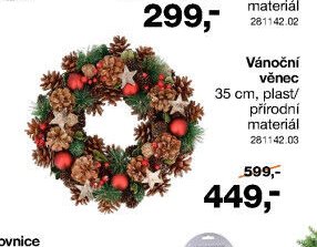 Vánoční věnec 35 cm