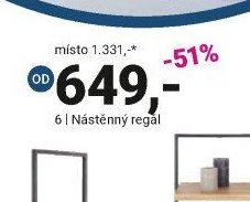 Nástěnný regál