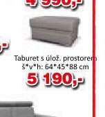 Taburet s úlož. prostorem