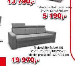 Trojsed 3R+2x bok (B)