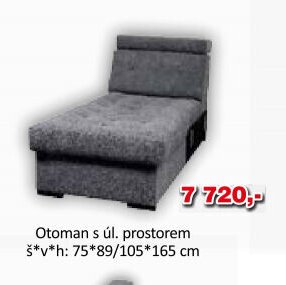 Otoman s úl. prostorem