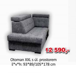 Otoman XXL s úl. prostorem