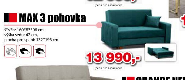 MAX 3 pohovka