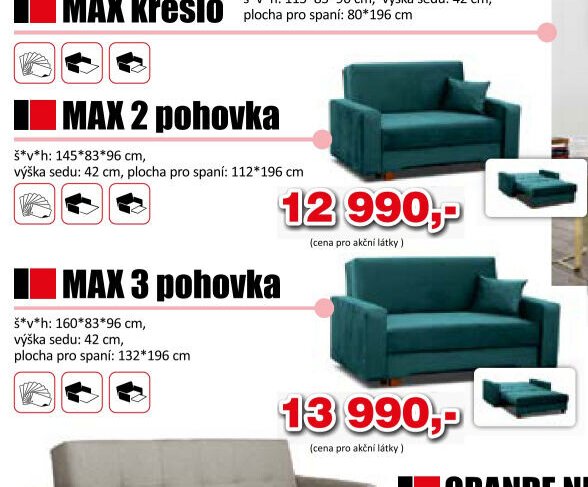 MAX 2 pohovka