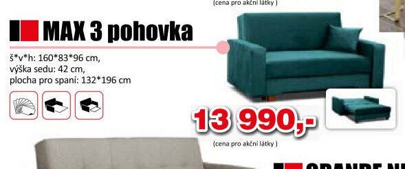 MAX 3 pohovka
