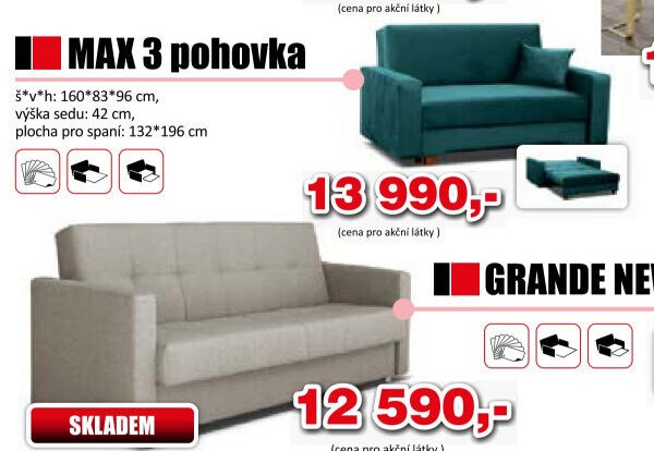 MAX 3 pohovka