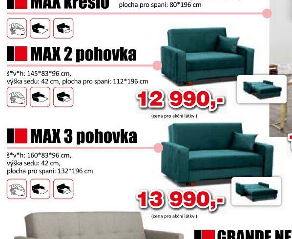 MAX 2 pohovka