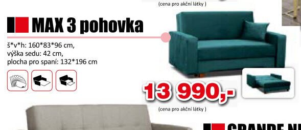 MAX 3 pohovka