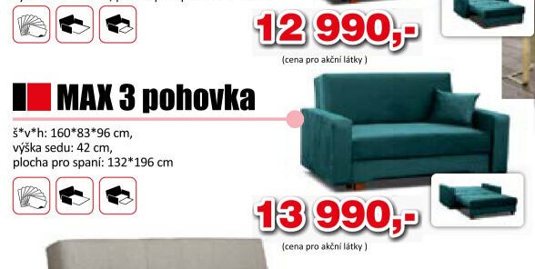 MAX 2 pohovka