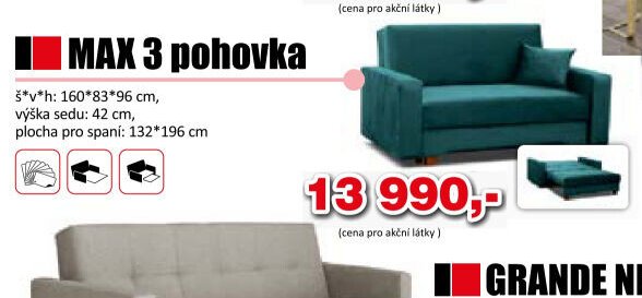 MAX 3 pohovka