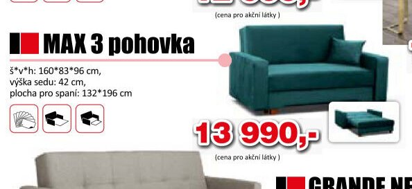 MAX 2 pohovka