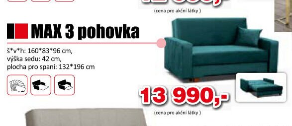 MAX 3 pohovka