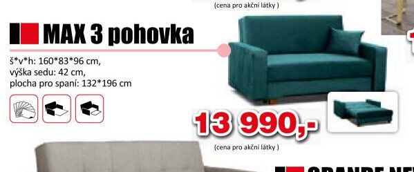 MAX 3 pohovka