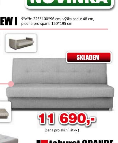 GRANDE NEW (rozkládací)