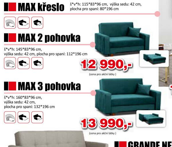 MAX 2 pohovka