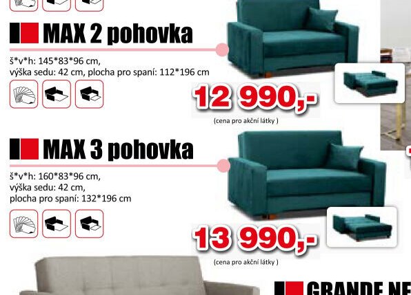 MAX 2 pohovka