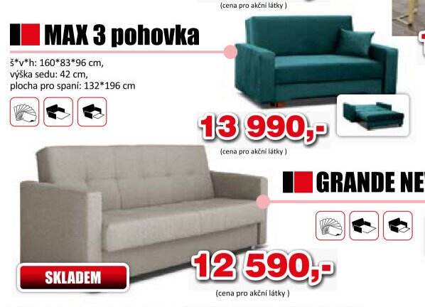 MAX 3 pohovka