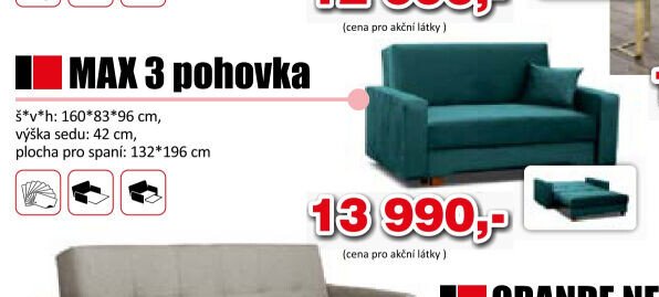 MAX 3 pohovka