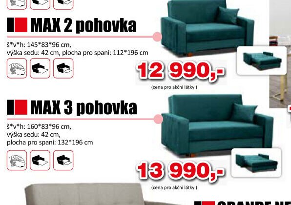 MAX 2 pohovka