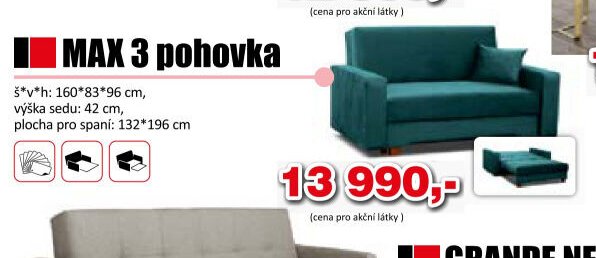 MAX 3 pohovka
