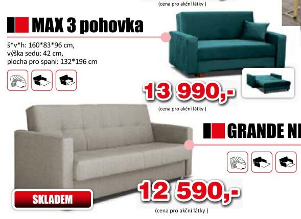 MAX 3 pohovka
