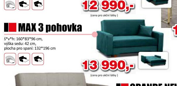 MAX 3 pohovka
