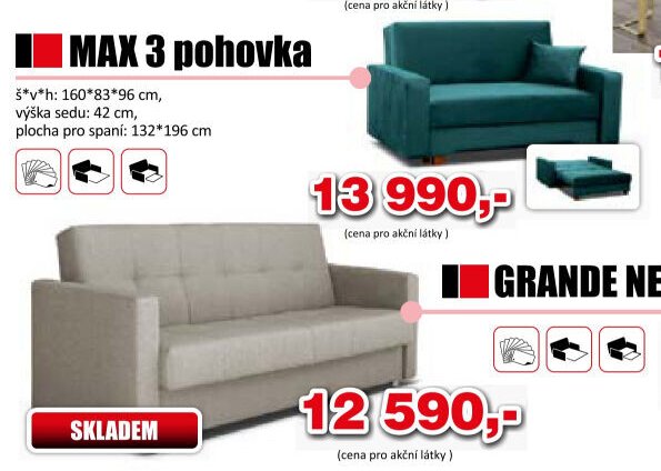 MAX 3 pohovka