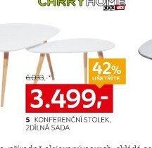 5 KONFERENČNÍ STOLEK, 2DÍLNÁ SADA