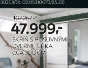 Beldom sleep skříň s posuvnými dveřmi