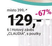 Hotový závěs „CLAUDIA“