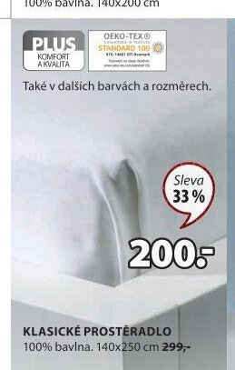 Klasické prostěradlo